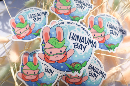 Beri Hanauma Bay 3" Matte Vinyl Sticker Oahu Collection
