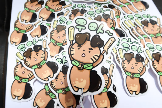 Misu Melon Bar - Wow!  3" Sticker