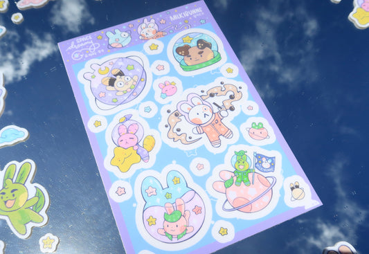 Dreamy Collection Space Version 4" x 6" Sticker Sheet